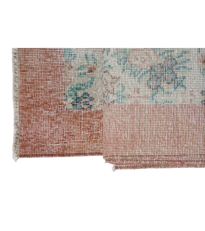 6 X 10 Feet .  Turkish Hand Knotted Antique Rug , Pastel Color Rug , No Repeair Perfect Condition Rug ,  Mid-Country  Oushak Overdyed Rug