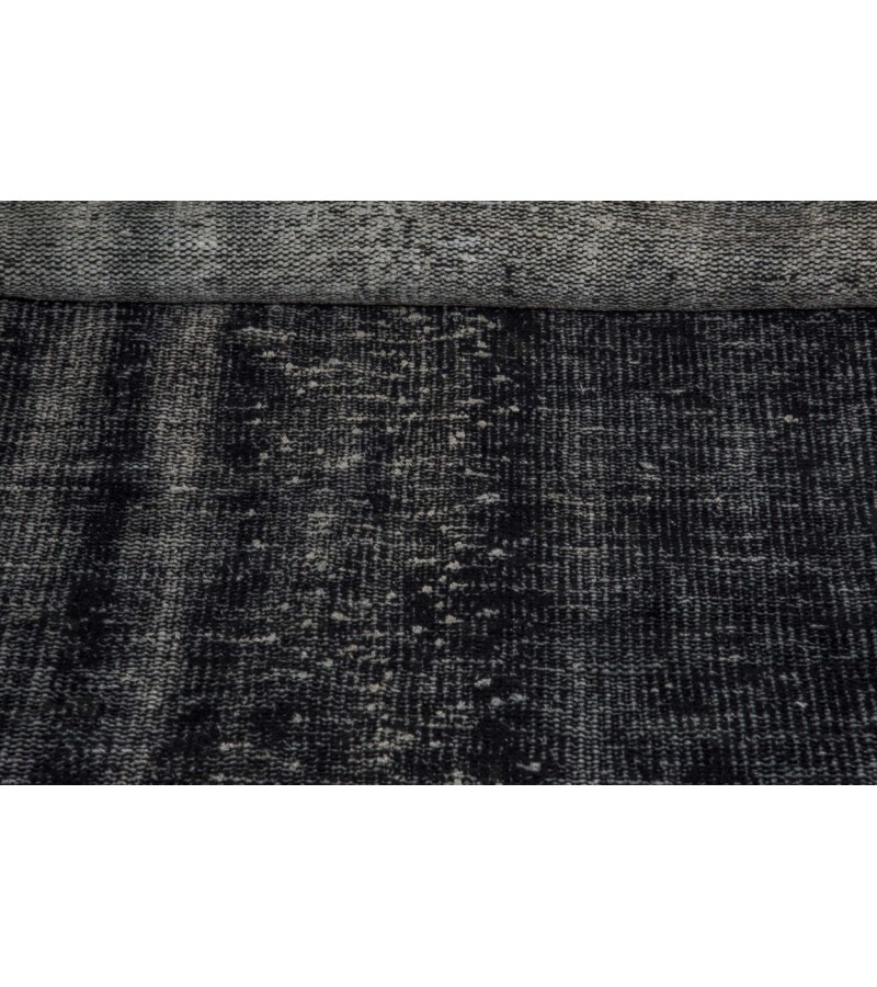6x9 Black Color Rug , Hand KNotted Turkish Rug , Living Room Antique Rug , Anatolian Rug , No Repeair Perfect Condition 