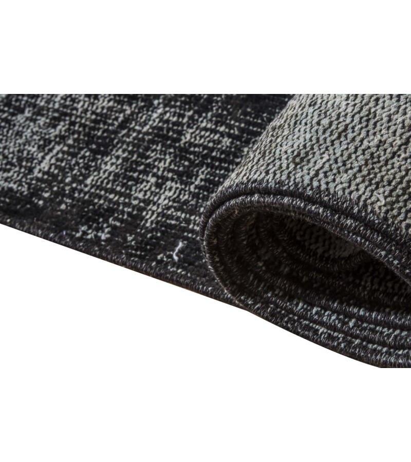 6x9 Black Color Rug , Hand KNotted Turkish Rug , Living Room Antique Rug , Anatolian Rug , No Repeair Perfect Condition