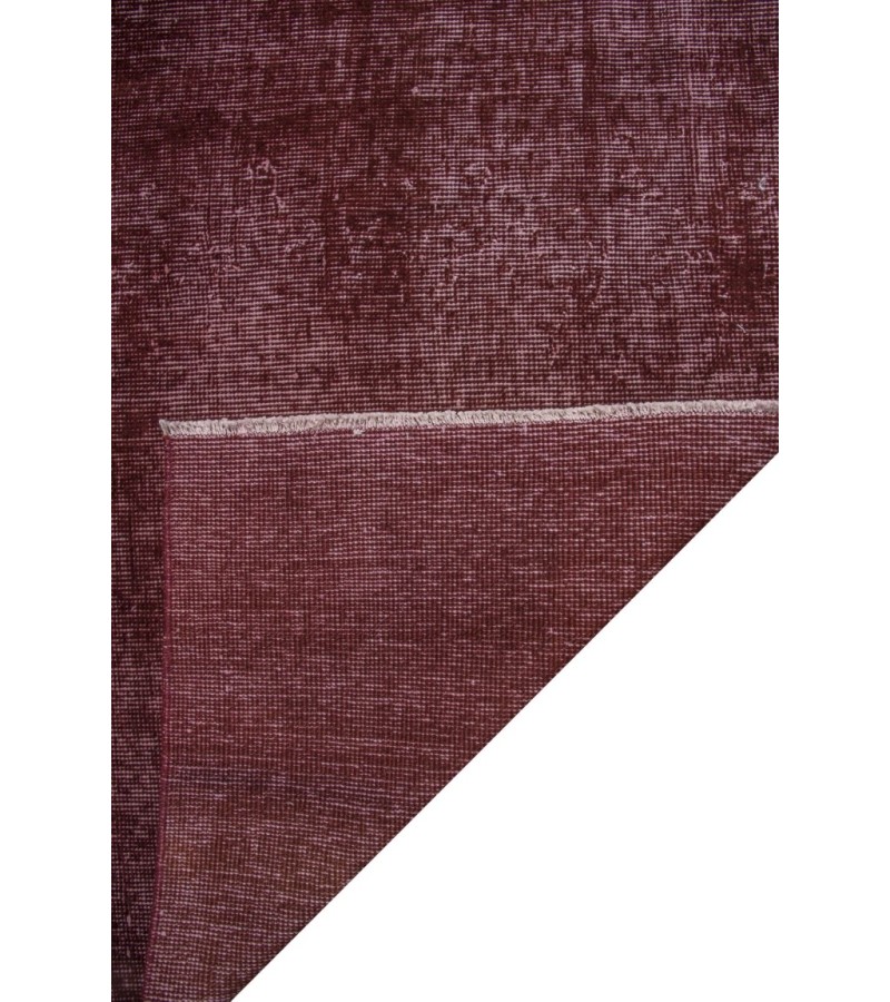 6X10 No PAttern  , Tile Brick Color Vintage Rug ,  Turkish Hand KNotted Area Rug , No Repeair Perfect condition , Vintage Anatolian  Rug