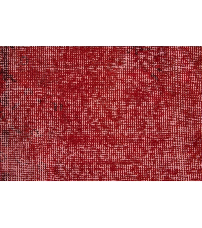 5X8 Feet . Turkish Hand Knotted Area Rug , Overdye Luxury Rug , Red Color Rug , No Repair Perfect Condition Rug 