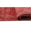 5X8 Feet . Turkish Hand Knotted Area Rug , Overdye Luxury Rug , Red Color Rug , No Repair Perfect Condition Rug