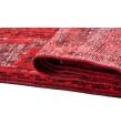 6X8 Feet .  Red Color Carving Pattern Rug , Turkish hand KNotted Rug , Muted Color Vintage Rug , PErfect Condition