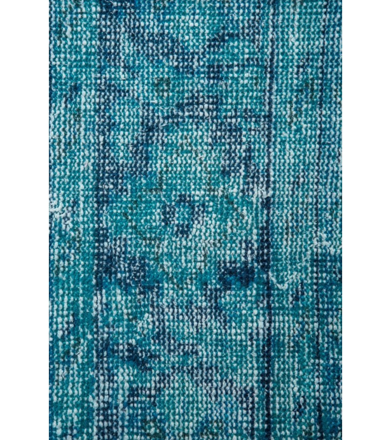 7X10 Feet , Blue Color Antique Rug , Turkish Area Rug , Luxury Living Room Rug , No Repeair PErfect Condtion Rug 