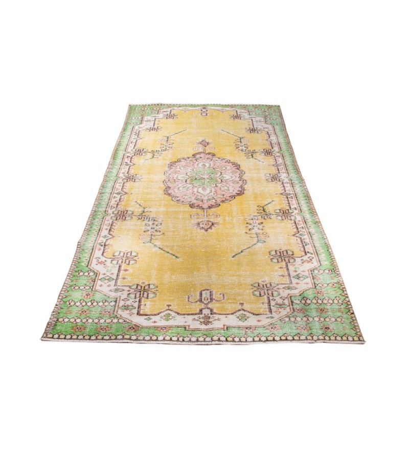 5X7 Feet  Perfect Multi Color Rug , Turkish Hand Knotted Kitchen Rug , Turkish Vintage Rug  , No Repeair PErfect Condtion