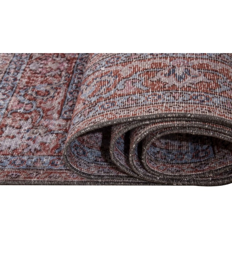 5X8 Feet . Gray Color Vintage Rug , Muted Color Rug ,  Turkish Area Rug , Hand KNotted Overdyed Carpet , No Repeair Perfect Condition
