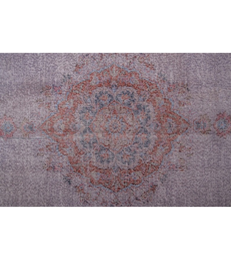5X8 Feet . Gray Color Vintage Rug , Muted Color Rug ,  Turkish Area Rug , Hand KNotted Overdyed Carpet , No Repeair Perfect Condition