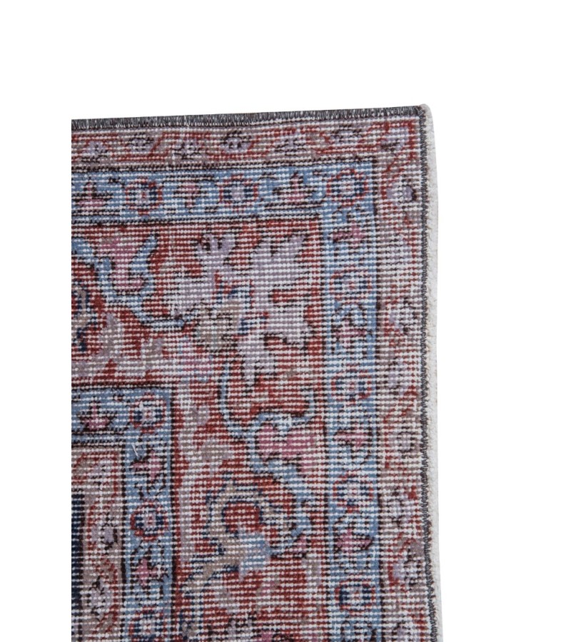 5X8 Feet . Gray Color Vintage Rug , Muted Color Rug ,  Turkish Area Rug , Hand KNotted Overdyed Carpet , No Repeair Perfect Condition