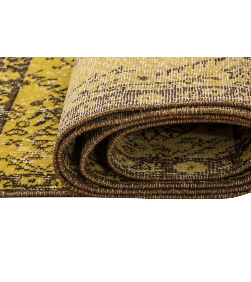 6X9 Feet  . Green Color Vintage Rug , All over Flowers Pattern Rug , Turkish Hand Knotted Rug , No Repeair PErfect condition , Antique Rug