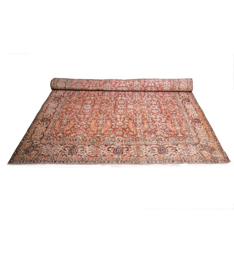 6x10 Feet . Brown Color Rug , Hand Knotted , Turkish Area Rug , Muted Living Room Rug , No Repeair perfect Condition 