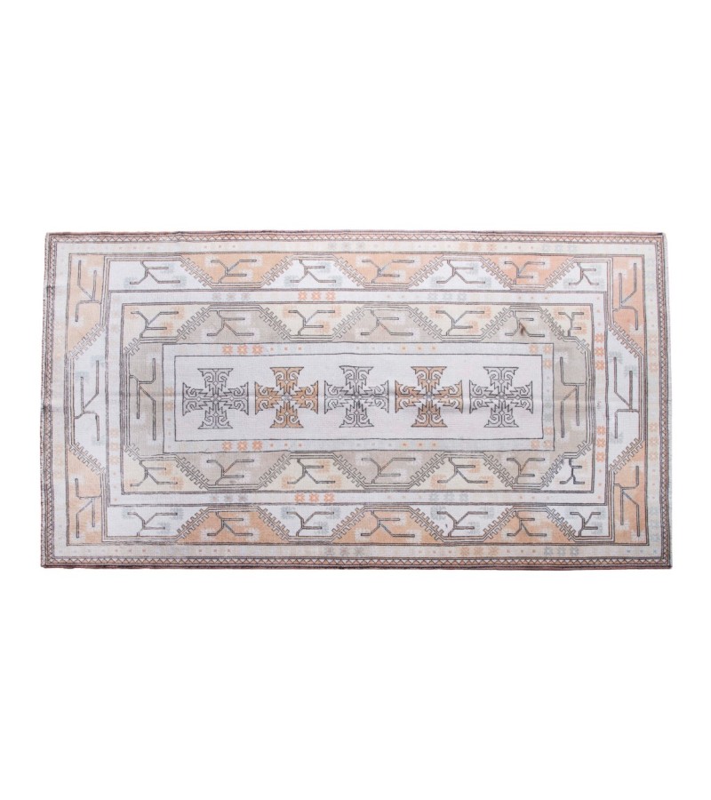 5X8 Feet . Turkish Hand Knotted , Mid Country Rug , Anatolian Antique Rug , No Repeair Perfect Condition