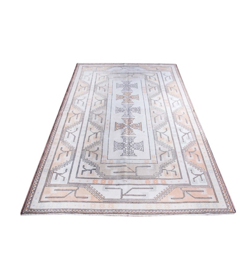 5X8 Feet . Turkish Hand Knotted , Mid Country Rug , Anatolian Antique Rug , No Repeair Perfect Condition