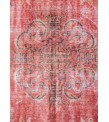 6X9 Feet . Flowers Madallion Pattern Rug , Pink Color Antique Rug , Hand Knotted Living Room Rug , Turkish Area Rug , No Repeair Perfect Condition