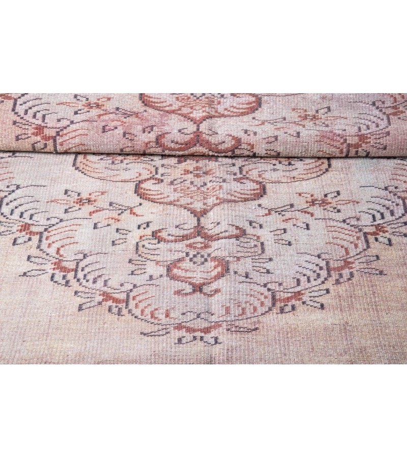 5X9 Feet . Beige Color Brown PAttern Rug , Turkish Hand KNotted Rug , Anatolian Muted Rug , No Repeair Perfect Condition Rug