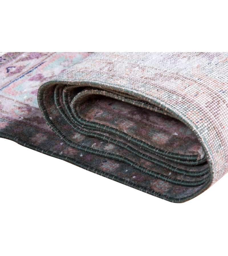 7X10 Feet . Turkish Hand  Knotted Rug , Madallion Pattern Rug , Antique Muted Color Rug , No Repeair PErfect Condition