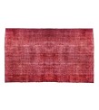 7X10 Feet . Red Color Antique Rug , Turkish Hand KNotted Rug , Plain Looking Rug , No Repeair Perfect Condition