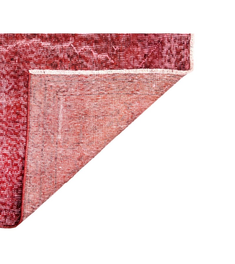 7X10 Feet . Red Color Antique Rug , Turkish Hand KNotted Rug , Plain Looking Rug , No Repeair Perfect Condition