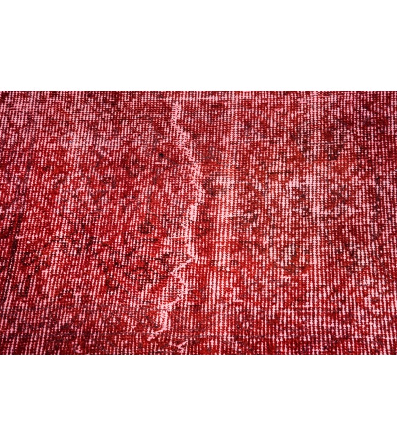 7X10 Feet . Red Color Antique Rug , Turkish Hand KNotted Rug , Plain Looking Rug , No Repeair Perfect Condition