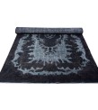 5X9 Feet . Black Color Carving Pattern Rug , Very Custom Made Rug , No Repeair PErfect Condtion