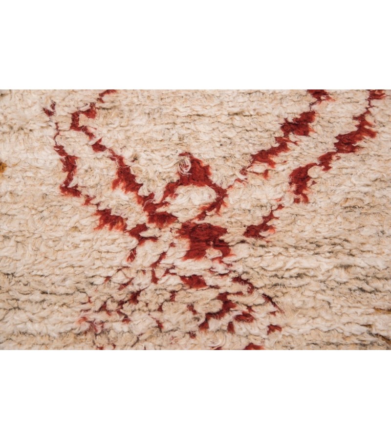 6.5 X 10 Feet . Turkish Moroccon Tulu , Bohemian Style Turkish Rug , Hand Knotted Shaggy Tulu Rug  , Beige Color Rug