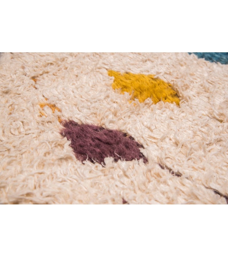 3X12 Feet . Turkish Moroccon Tulu Rug ,  Bohemian Style Rug , Luxury   Rug , Beige Color Runner Rug