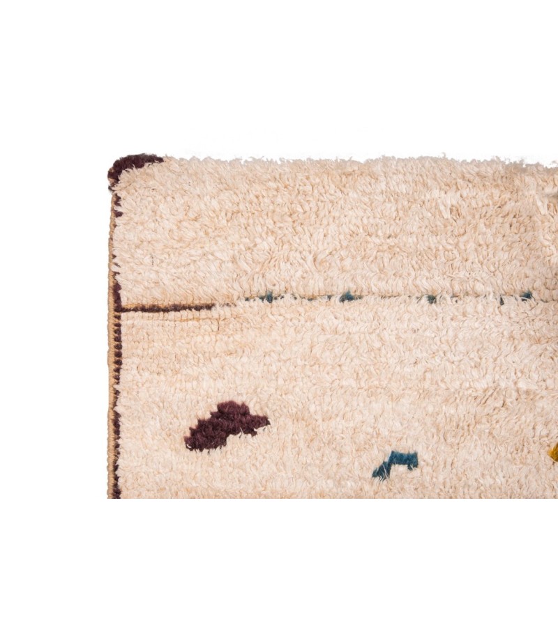 3X12 Feet . Turkish Moroccon Tulu Rug ,  Bohemian Style Rug , Luxury   Rug , Beige Color Runner Rug