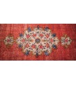 6X10 Feet . Turkish Hand KNotted  Area Rug , Hand Made Rug , Overdyed Pastel Color Rug , No Repeair Perfect Condition Rug