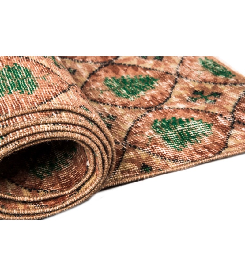 5x8 Feet . Almond Pattern  Brown Color Rug , Hand Made Antique Rug , Anatolian  Rug , No Repeair Perfect Condition