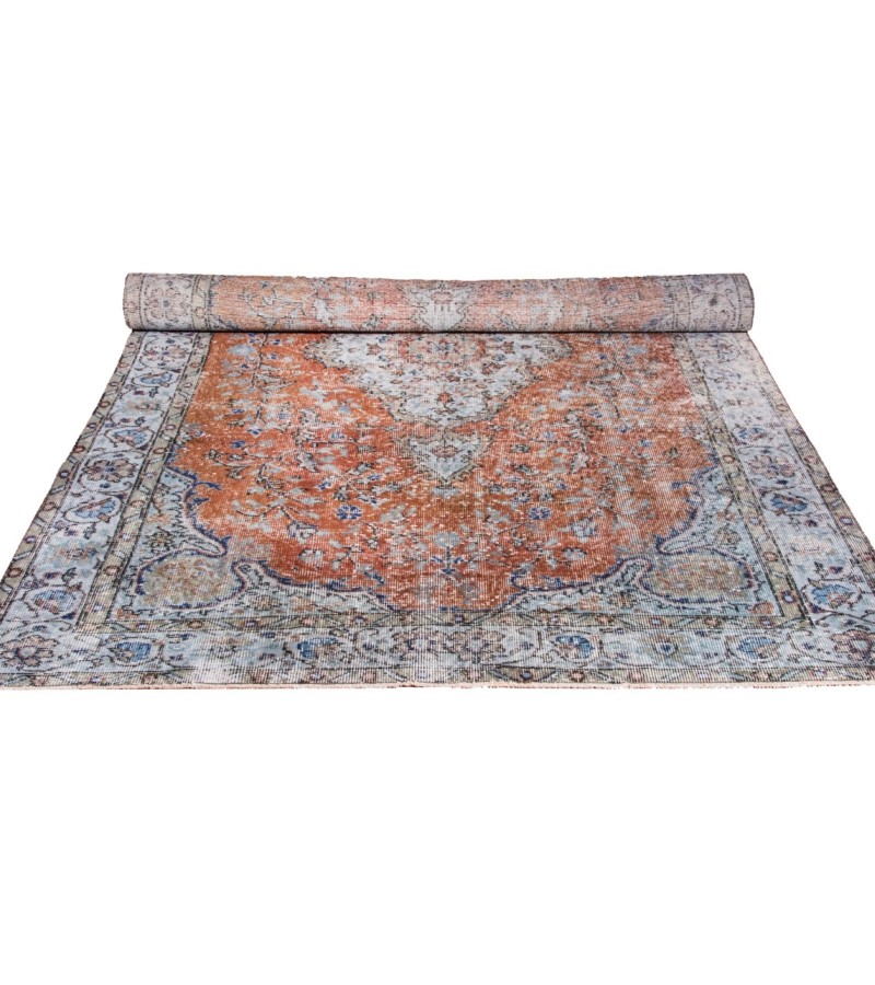 6x9 Two Color Rug , Hand KNotted Turkish Rug , Living Room Antique Rug , Anatolian Rug , No Repeair Perfect Condition
