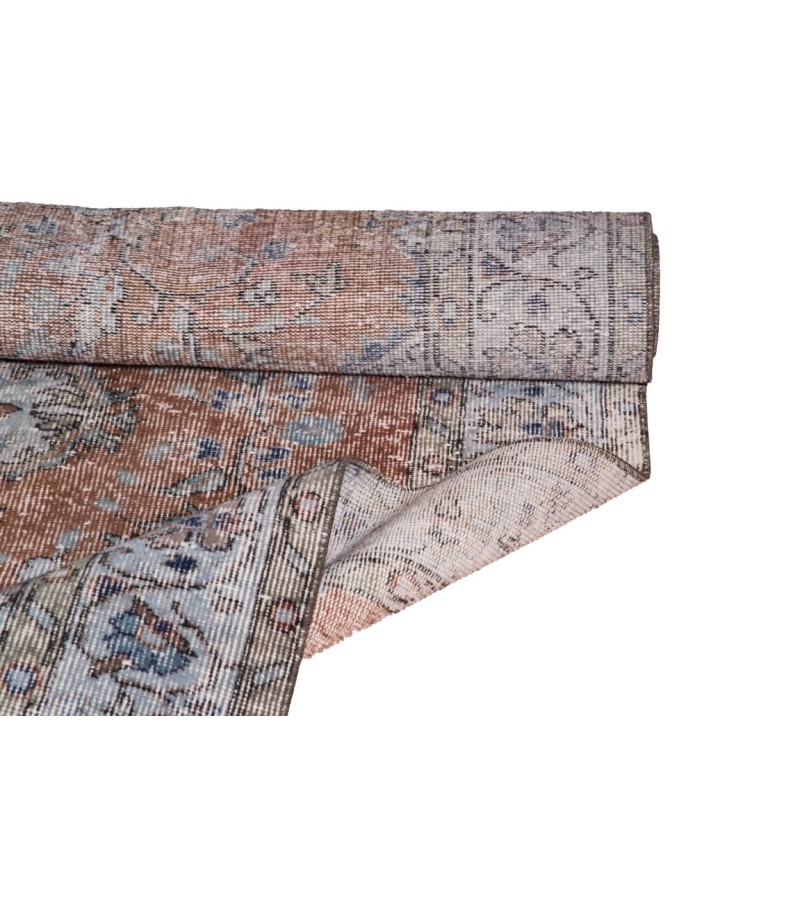 6x9 Two Color Rug , Hand KNotted Turkish Rug , Living Room Antique Rug , Anatolian Rug , No Repeair Perfect Condition