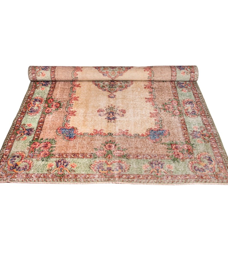 5x8 Feet . Luxury Madallion  Pattern  Multi  Color Rug , Hand Made Antique Rug , Anatolian  Rug , No Repeair Perfect Condition
