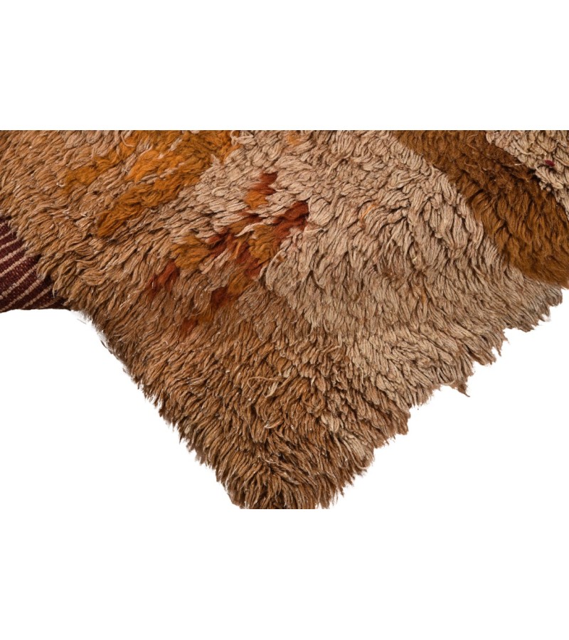 5X8 Feet . Modern Carpet, Turkish Shaggy Tulu rug ,handmade shaggy rug , Oversize Light Brown  Colors high Pile Designer rug