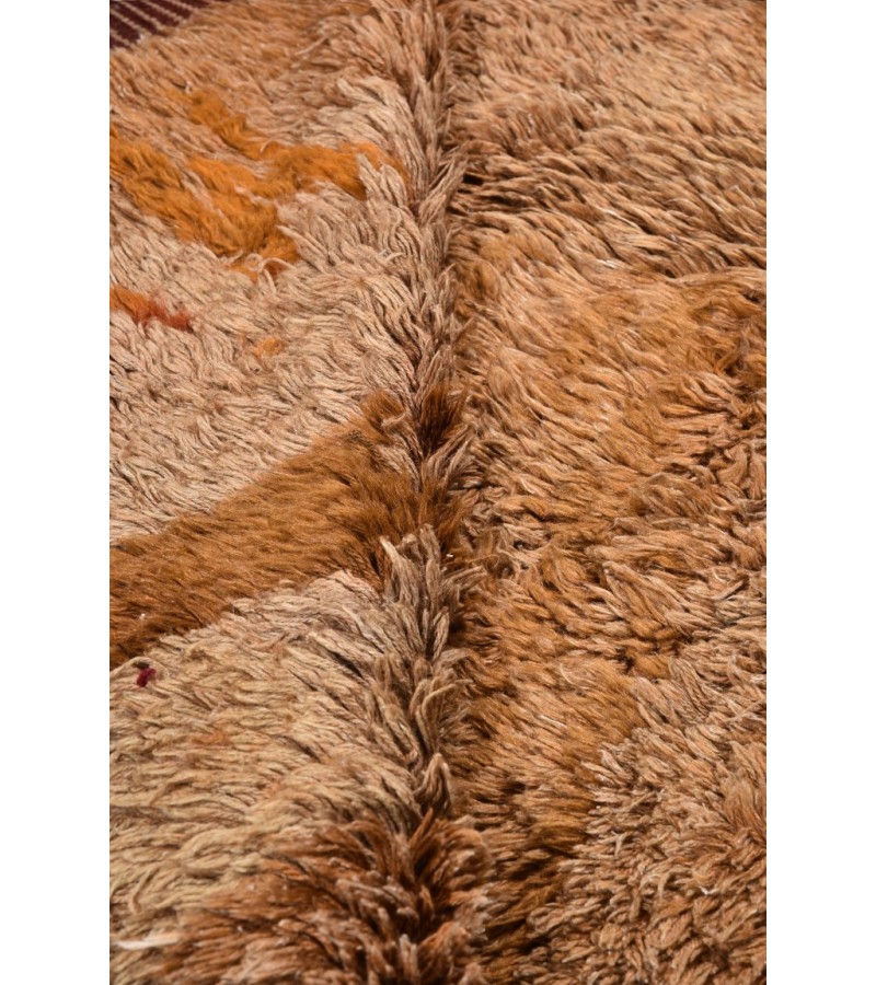 5X8 Feet . Modern Carpet, Turkish Shaggy Tulu rug ,handmade shaggy rug , Oversize Light Brown  Colors high Pile Designer rug