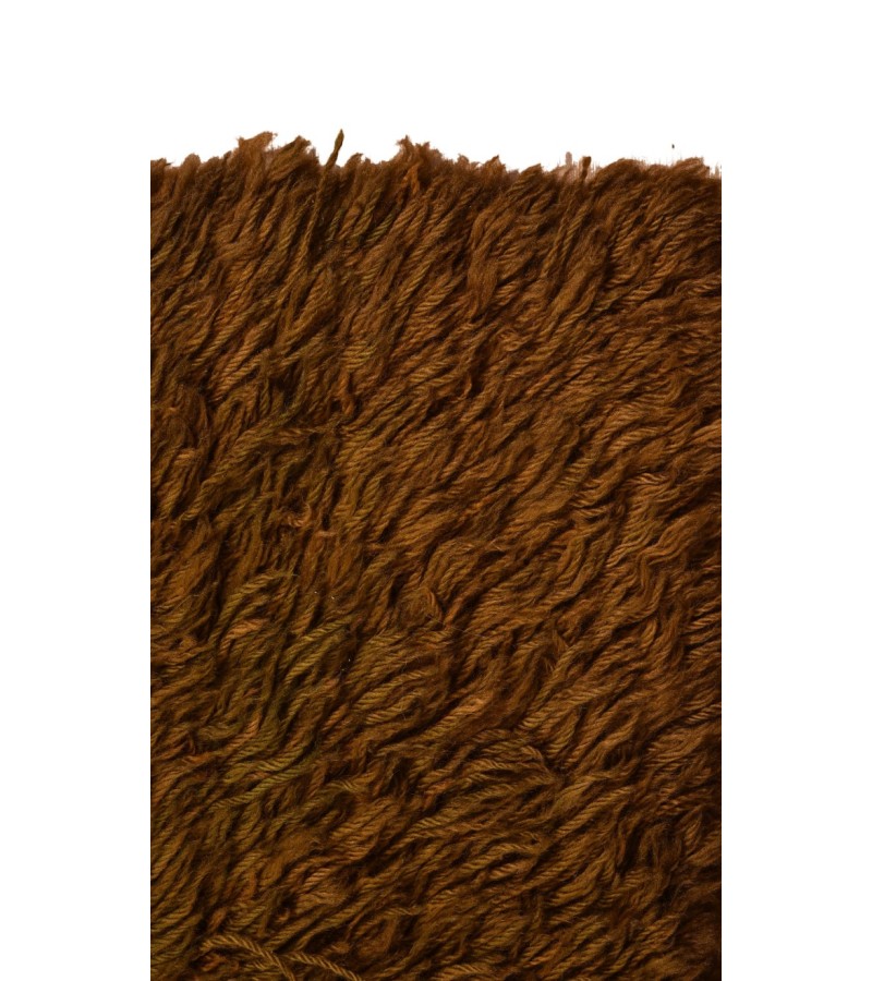 4X6 Feet . Modern Carpet, Turkish Shaggy Tulu rug ,handmade shaggy runner Rug  , Brown Colors high Pile Designer runner Rug 
