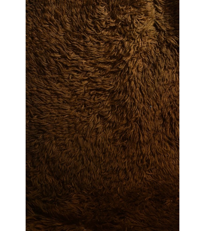 4X6 Feet . Modern Carpet, Turkish Shaggy Tulu rug ,handmade shaggy runner Rug  , Brown Colors high Pile Designer runner Rug 