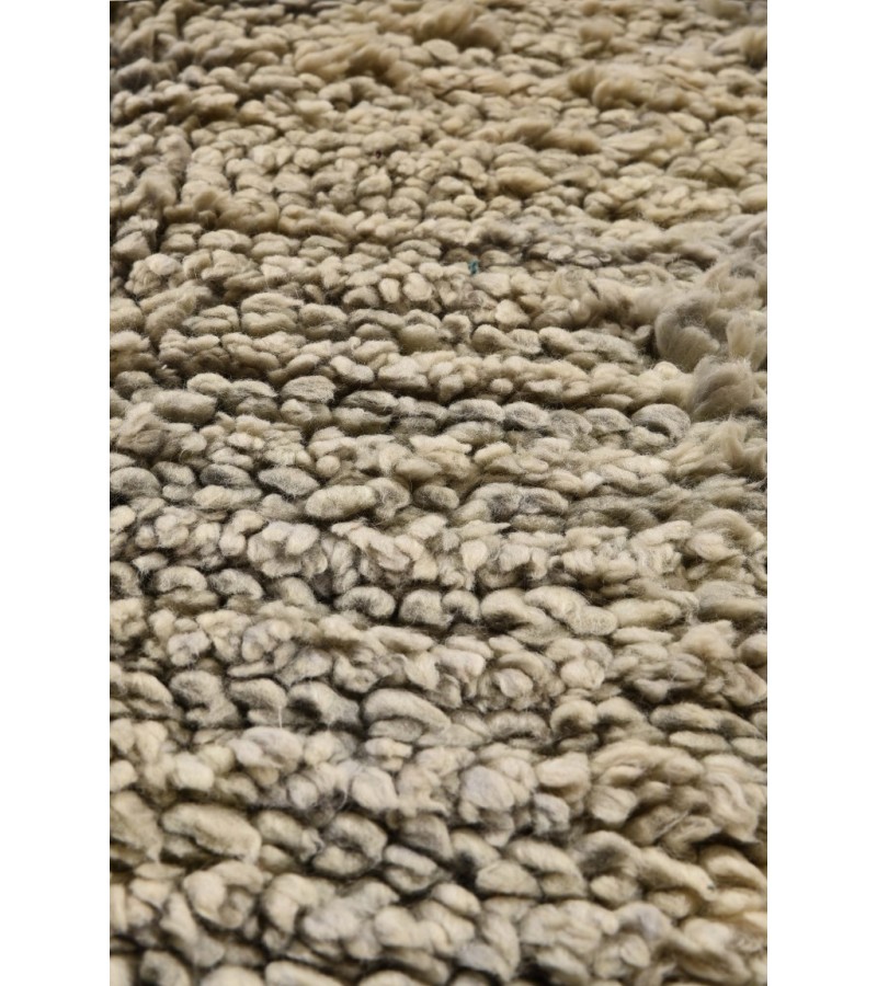 7X9 Feet . Modern Carpet, Turkish Shaggy Tulu rug ,handmade shaggy rug ,  Gray  in Beige   details Colors high Pile Designer rug