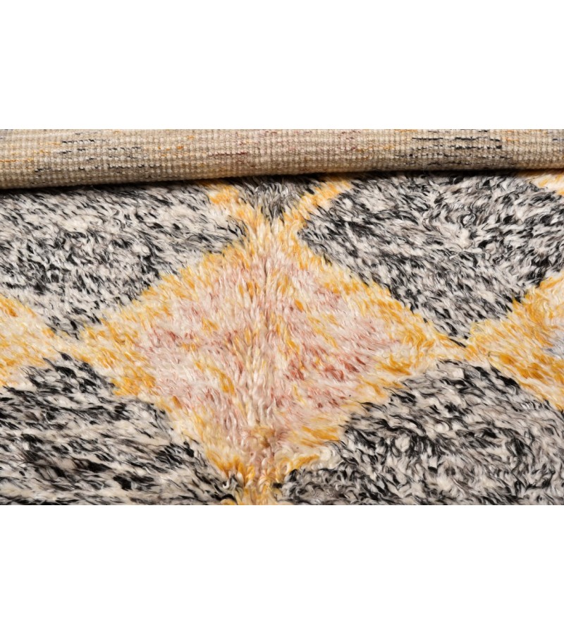 5X8 Feet . Modern Carpet, Turkish Shaggy Tulu rug ,handmade shaggy rug , Multi   Colors high Pile Designer rug