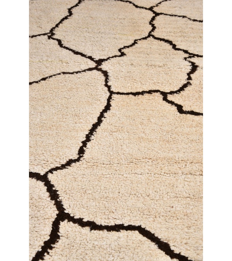 6X8 Feet . Modern Carpet, Turkish Shaggy Tulu rug ,handmade shaggy rug , Beige Colors , high Pile Designer rug