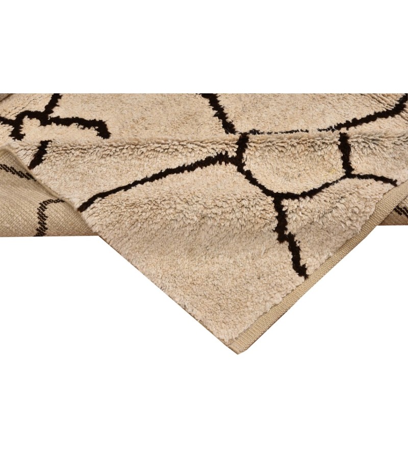 6X8 Feet . Modern Carpet, Turkish Shaggy Tulu rug ,handmade shaggy rug , Beige Colors , high Pile Designer rug