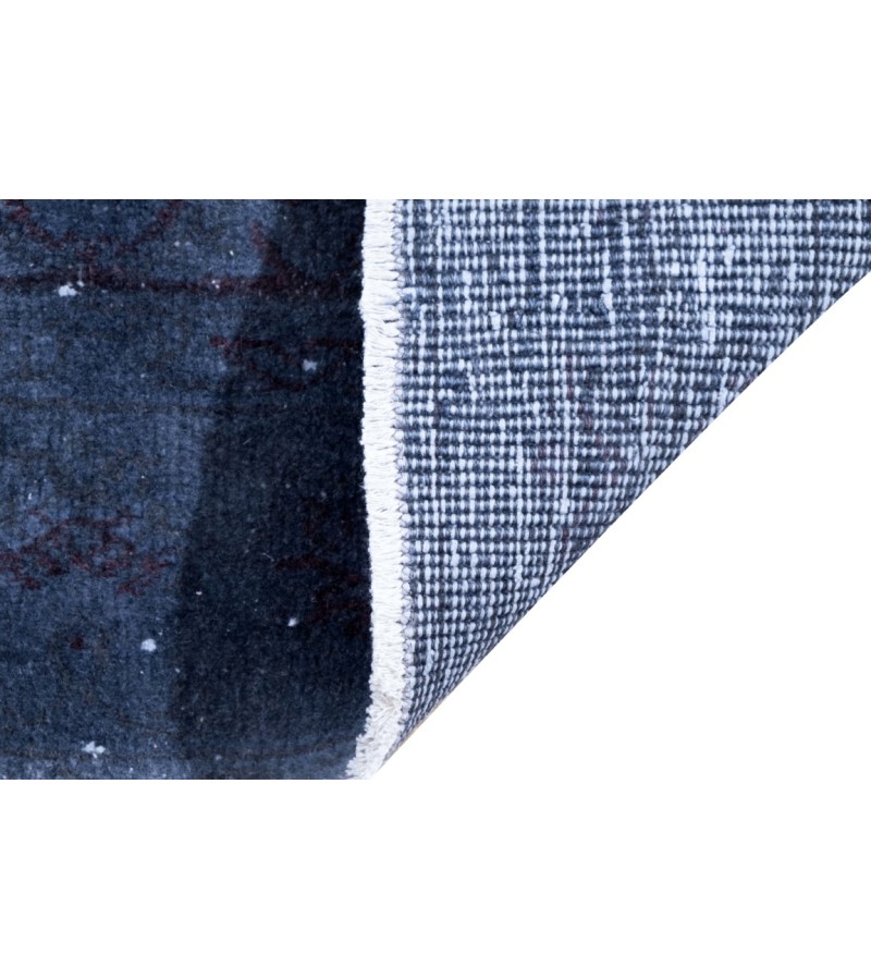 5 X 8 Feet Dark Blue Vintage Rug ,  Turkish Hand Knotted Rug , Luxury Living Room Rug , Antique Mid-Country Rug , No Repeair PErfect Condition