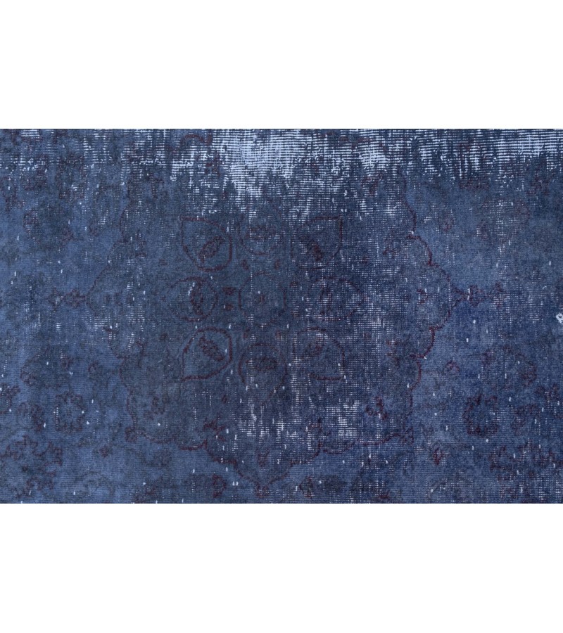 5 X 8 Feet Dark Blue Vintage Rug ,  Turkish Hand Knotted Rug , Luxury Living Room Rug , Antique Mid-Country Rug , No Repeair PErfect Condition 