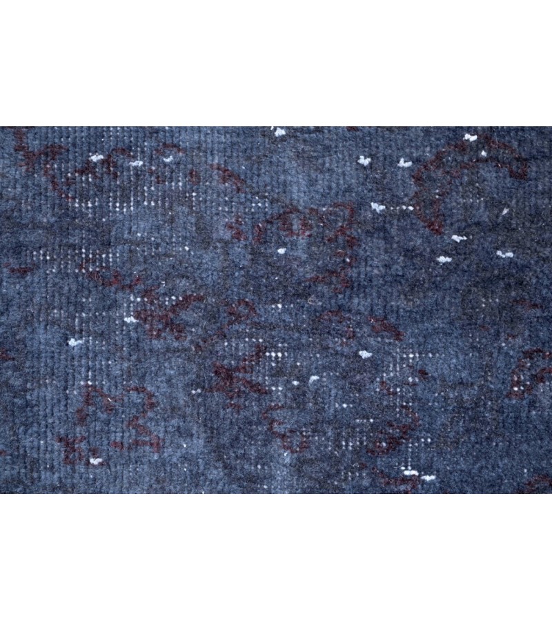 5 X 8 Feet Dark Blue Vintage Rug ,  Turkish Hand Knotted Rug , Luxury Living Room Rug , Antique Mid-Country Rug , No Repeair PErfect Condition