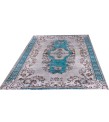 5x8 Feet . Turquoise Blue Color Rug   , Vintage Rug , Turkish Hand KNotted , Antique Luxury  , No Repeair PErfect Condition