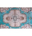 5x8 Feet . Turquoise Blue Color Rug   , Vintage Rug , Turkish Hand KNotted , Antique Luxury  , No Repeair PErfect Condition