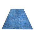 5X8 Feet . Turkish Hand Knotted ,Blue Color Madallion PAttern Rug , Mid-Country Rug , Anatolian Antique Rug , No Repeair Perfect Condition