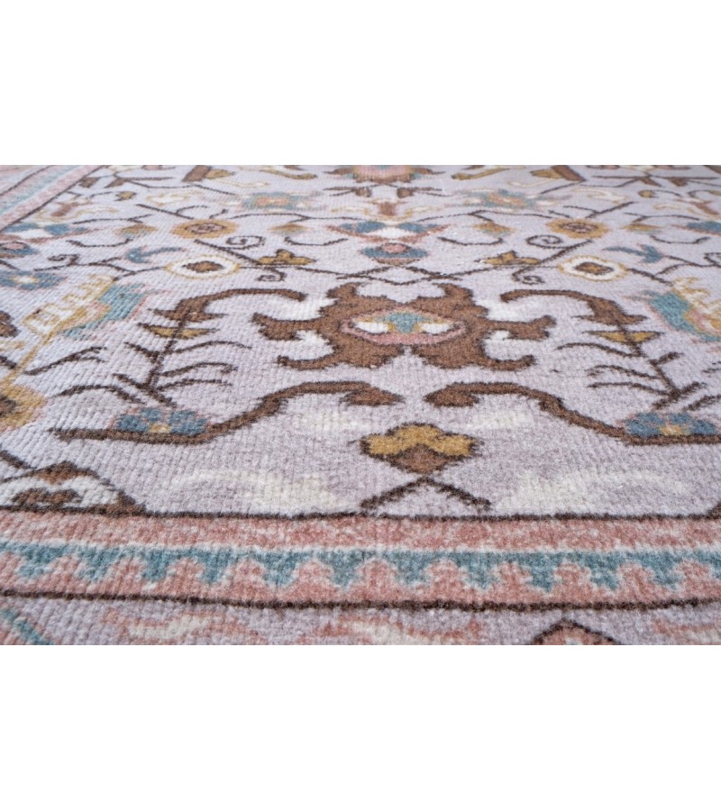 6.7 X 10.2 Ft.. 200x310 cm  Multi Color Living Room Rug , Hand Knotted , Mid-Country Rug , Very good situation, Bedroom Rug 