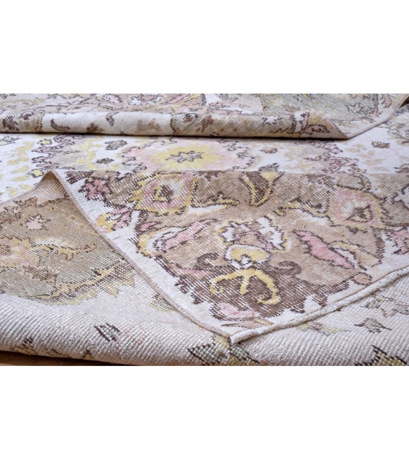 6x10 Feet . Turkish Area Rug , Madallion Rug ,Hand Knotted Mid-Country Rug , Antique Area Rug , Luxury Living Room Rug , No Repeair Perfect Condition