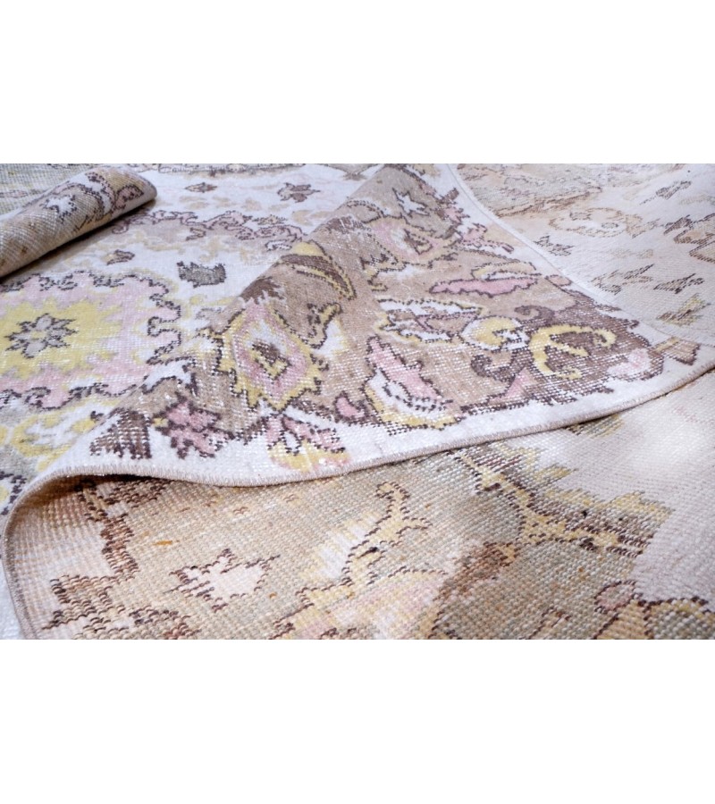 6x10 Feet . Turkish Area Rug , Madallion Rug ,Hand Knotted Mid-Country Rug , Antique Area Rug , Luxury Living Room Rug , No Repeair Perfect Condition