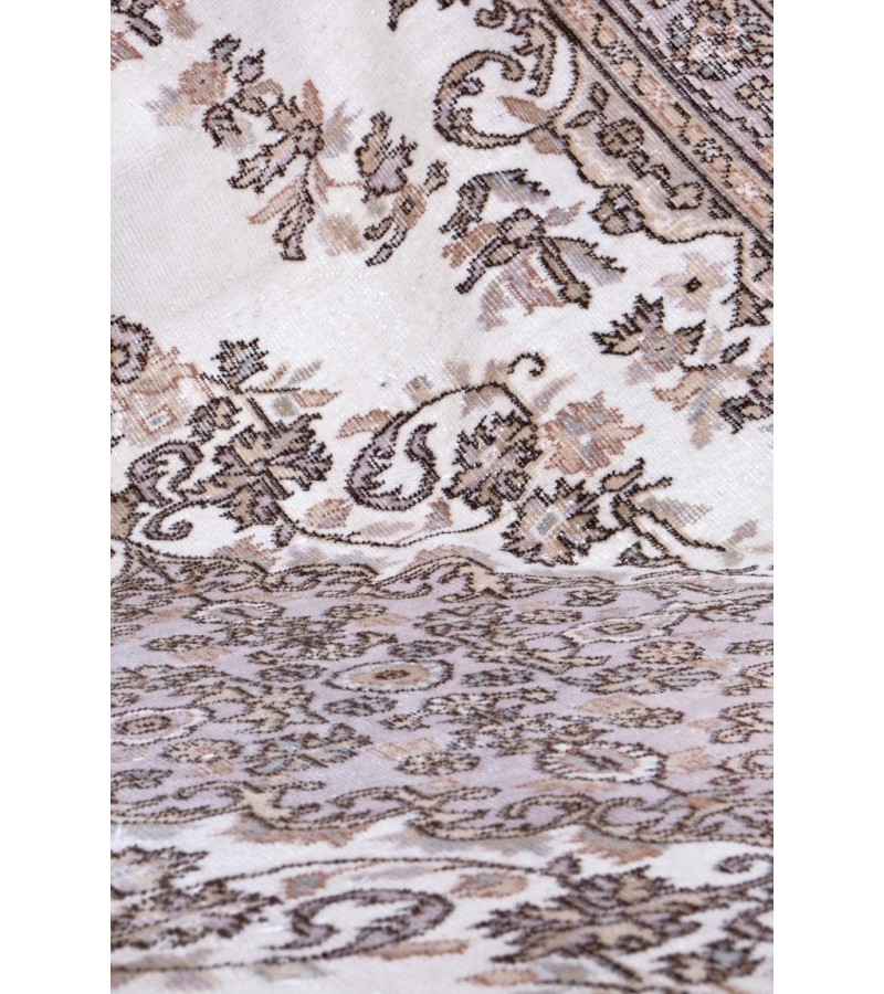 5.6  X 9 Ft.. 168x275 cm Beige Color  Rug , Antique Living Room Rug , Turkish Hand Knotted Rug , Very situation , No Repeair Perfect Condition