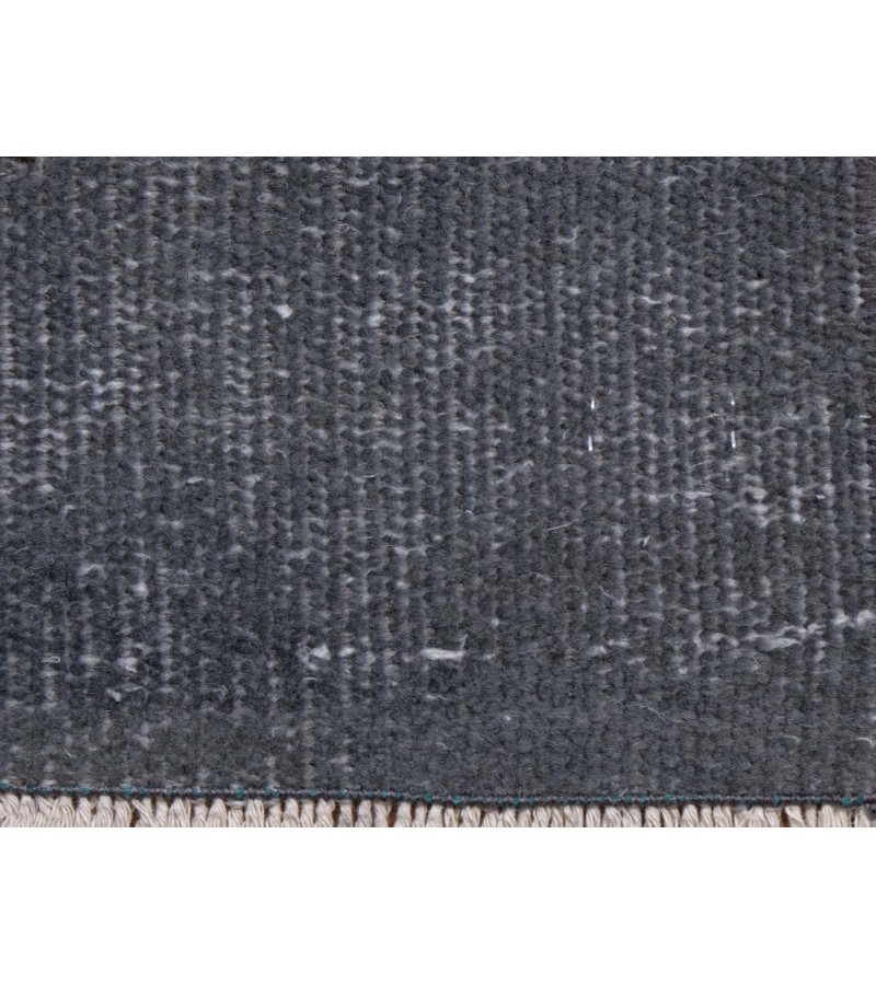 5.11 X 9.6 Ft.. 180x290 cm  Anthracite Buhara Pattern  Area Rug , Turkish Hand Knotted Rug , No Repeair Perfect Condition